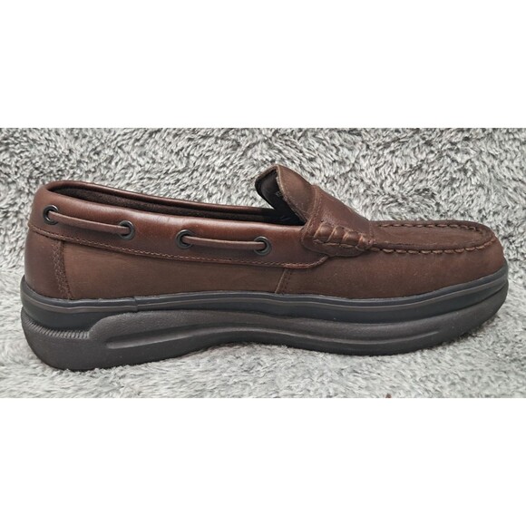 Bass Ketch Penny Loafers Mens Size 8 M Brown Nubuck Slip On Casual Shoes Preppy main image 5